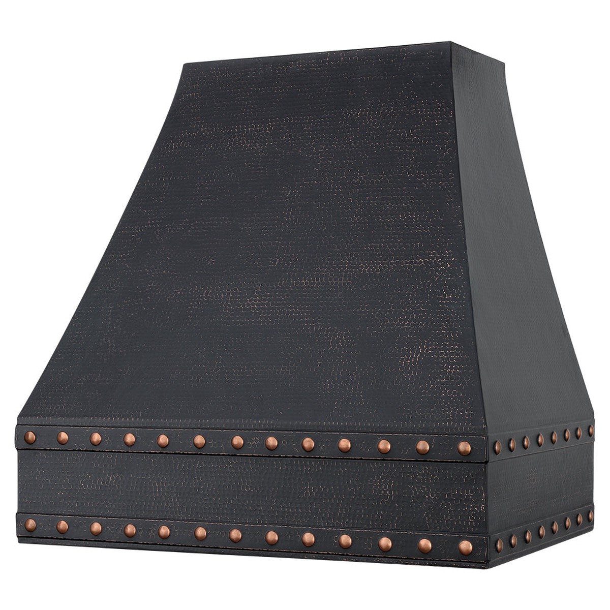 36 Black Glazed Hammered Copper Range Hood with 735 CFM Blower