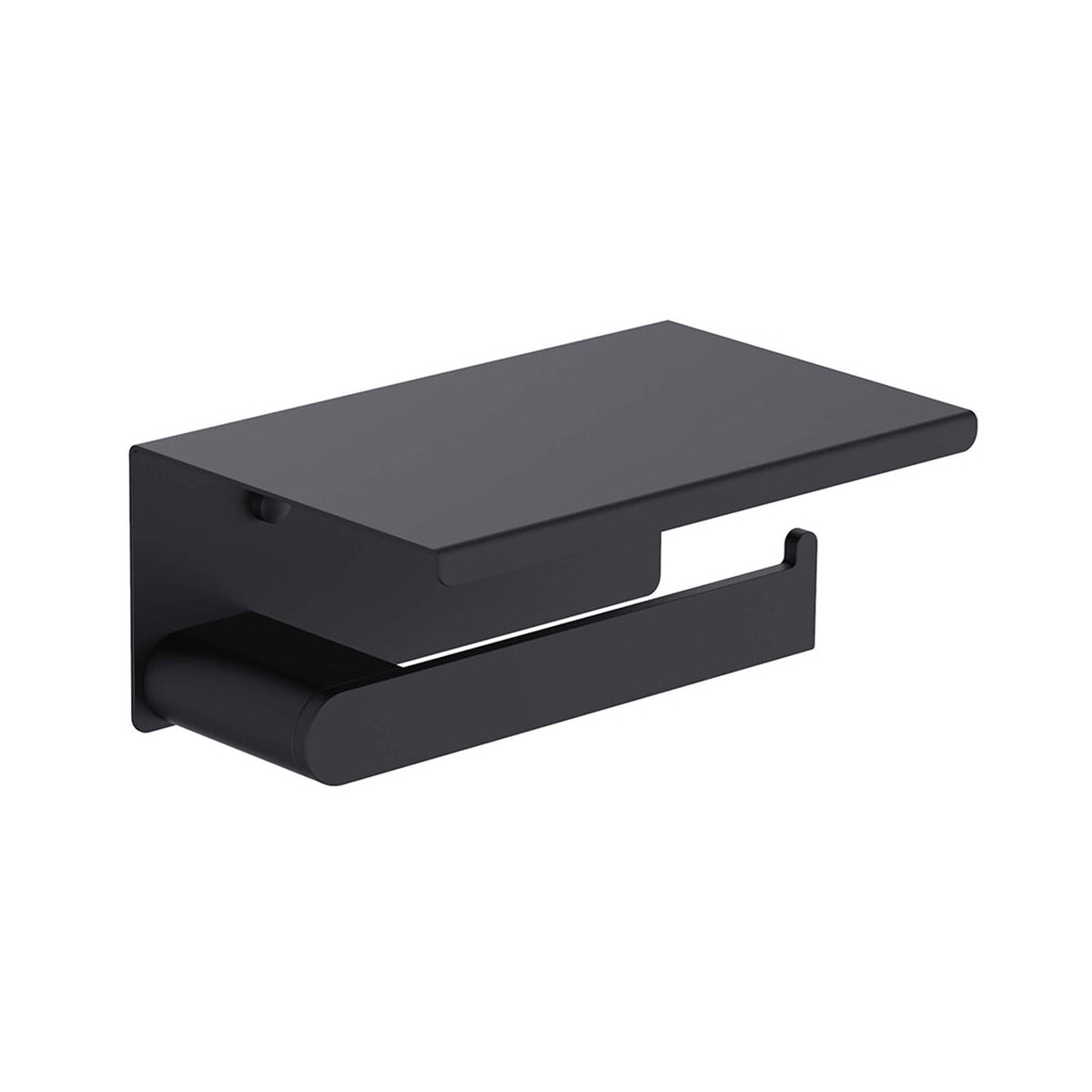 Astoria With Cover Toilet Paper Holder - Wall Mount - 8 Stainless SteelMatt Black