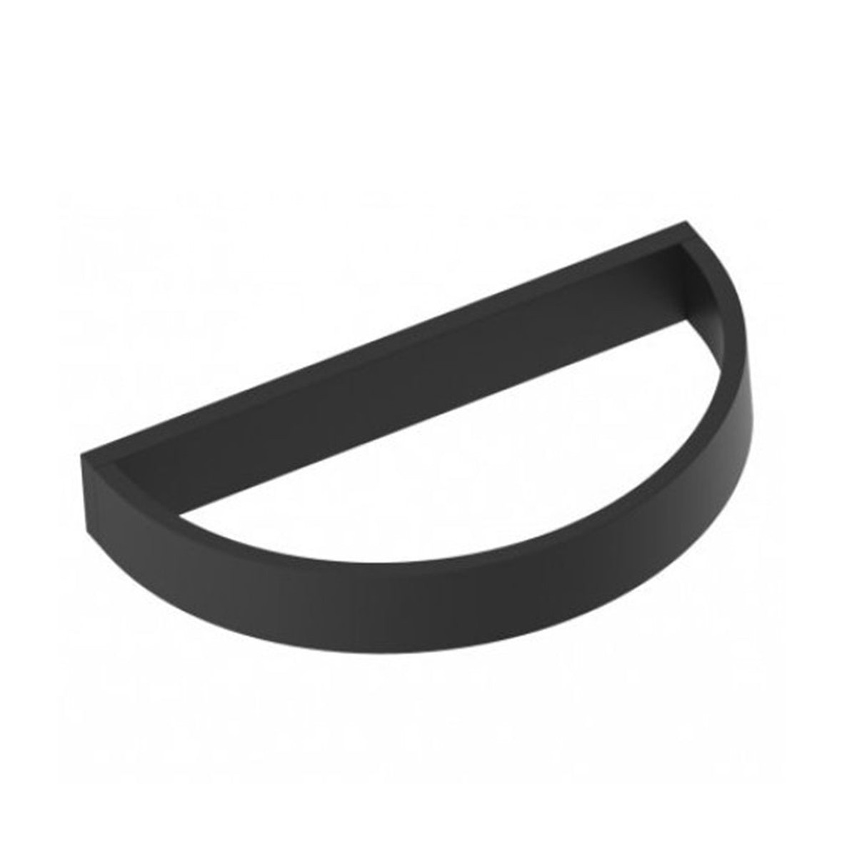 Berlin Half Moon Towel Ring - Wall Mount - 10 BrassMatt Black