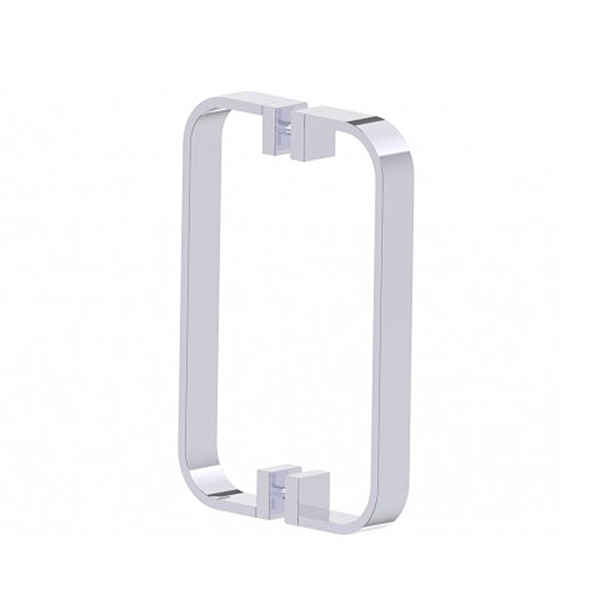 Cologne Double Shower Door Handle - Door Mount - 8 BrassPolished Chrome