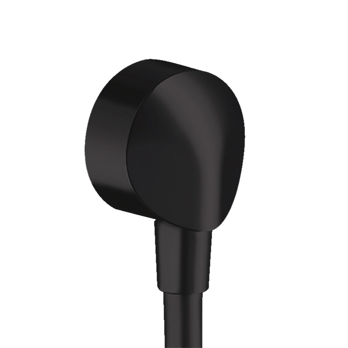 Fixfit Hand Shower Holder Connector - Wall Mount - 3 BrassMatt Black