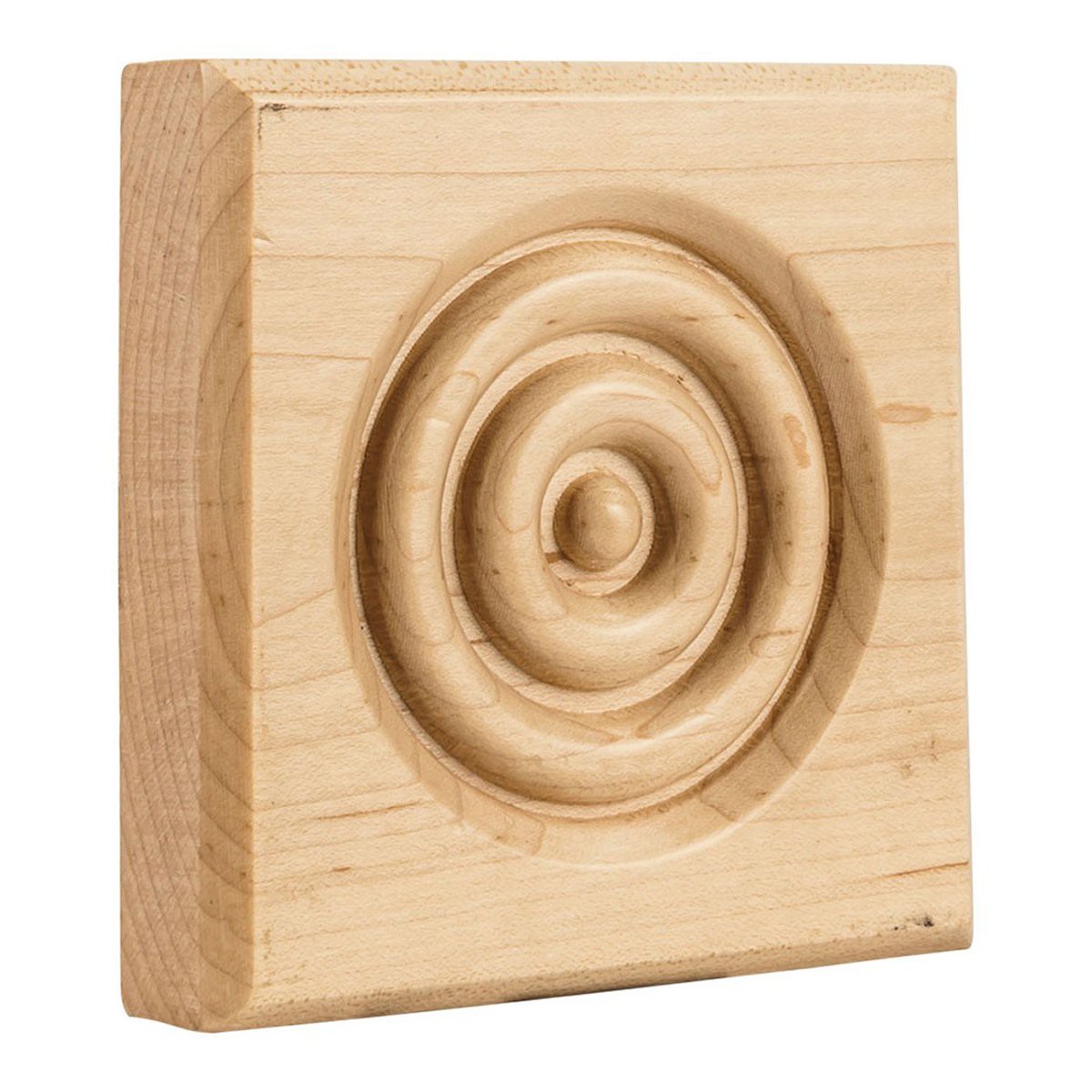 Hardware Resources 4 x 4 x 1 Oak Traditional Rosette Moulding