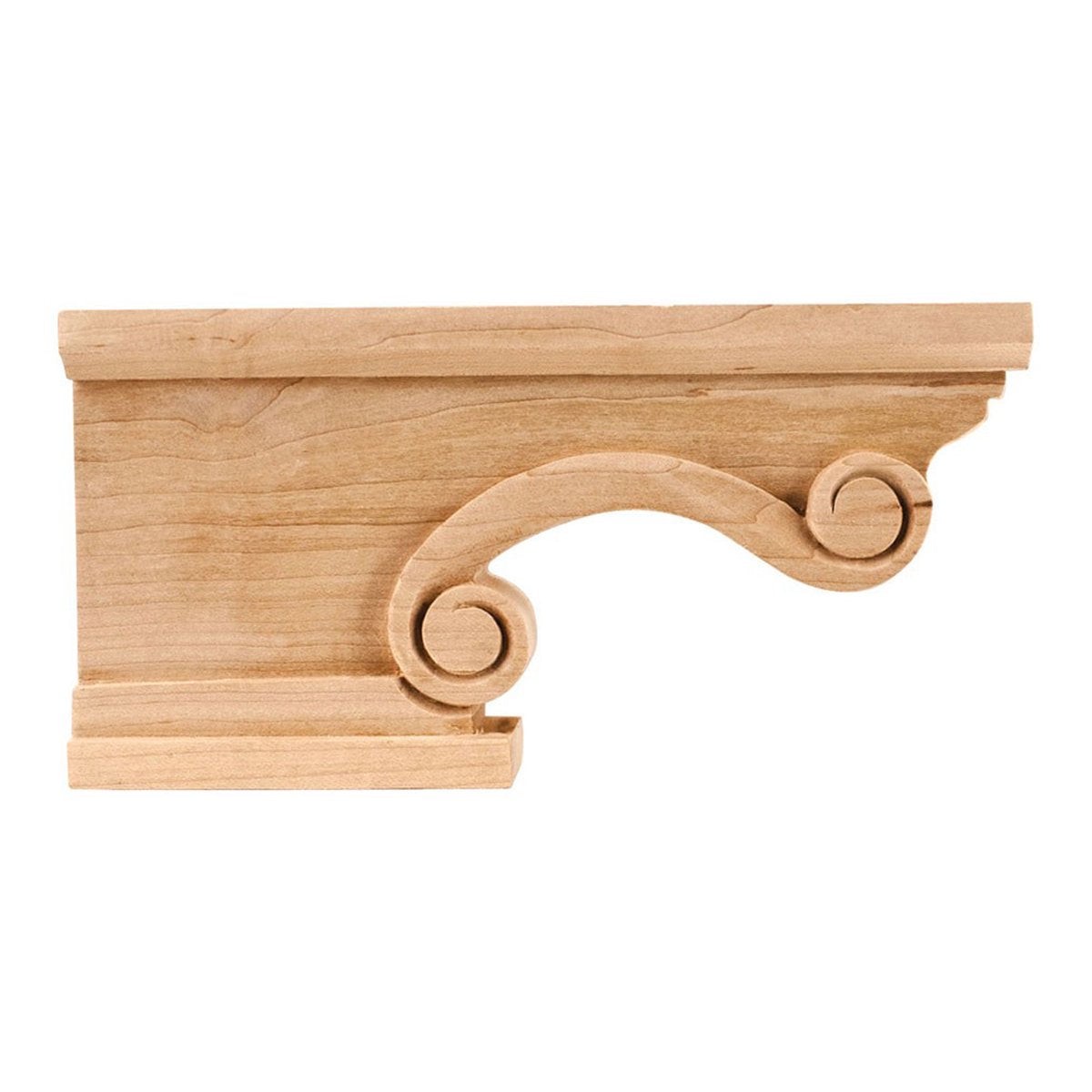 Hardware Resources Hard Maple Scrolled Corner Pedestal Foot