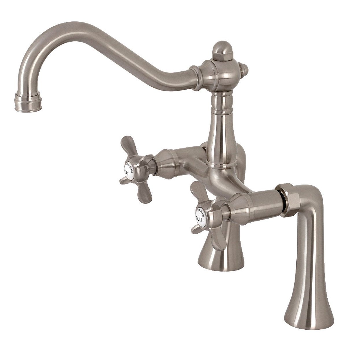 Kingston Brass Essex 7-Inch Center Deck Mount Clawfoot Tub Faucet