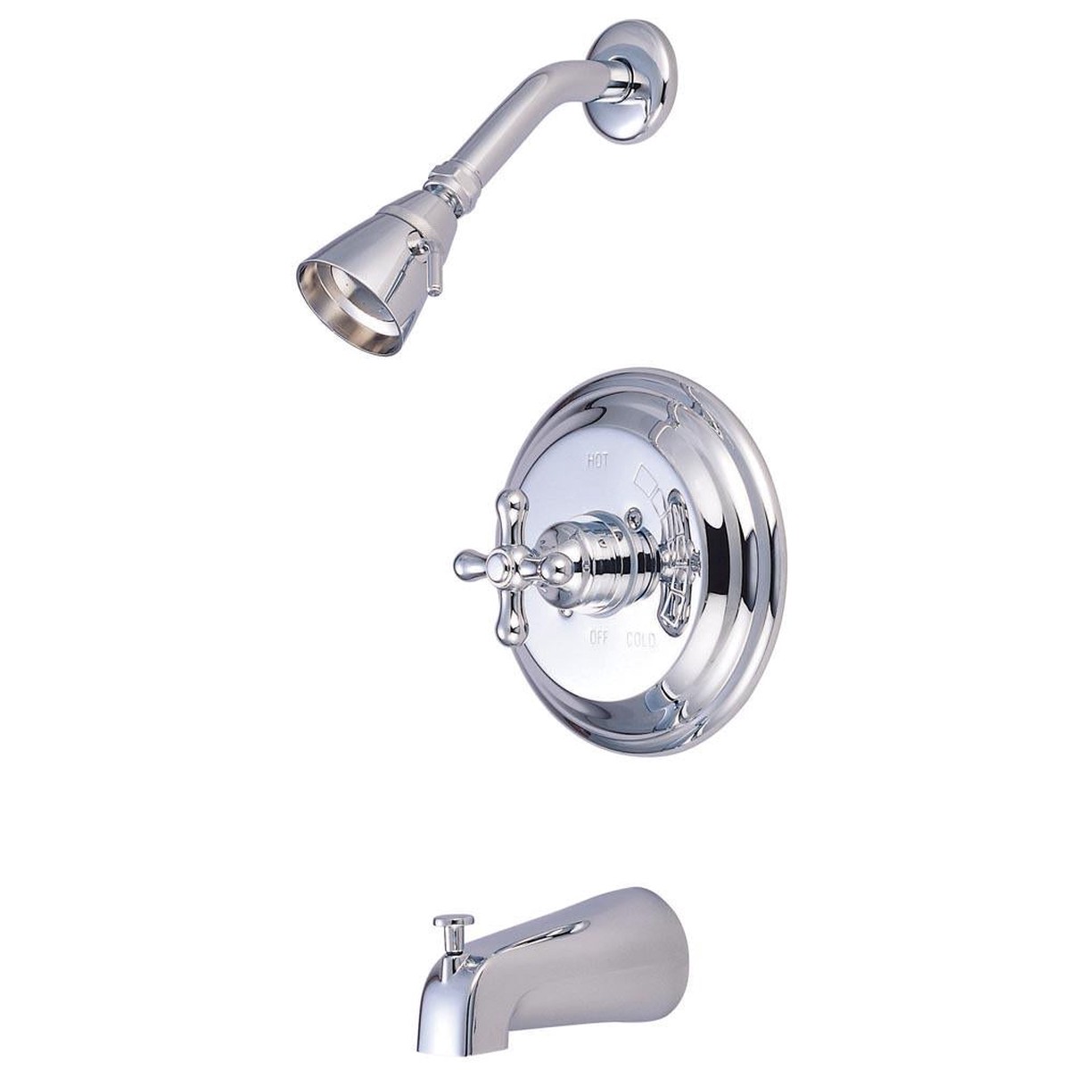 Kingston Brass KB3631AX Restoration Single Handle Tub and Shower Faucet
