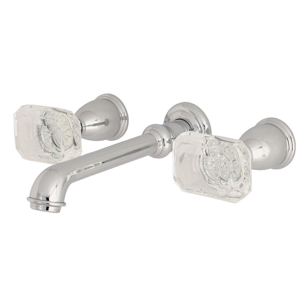Kingston Brass Krystal Onyx Wall Mount 2-Handle Bathroom Faucet