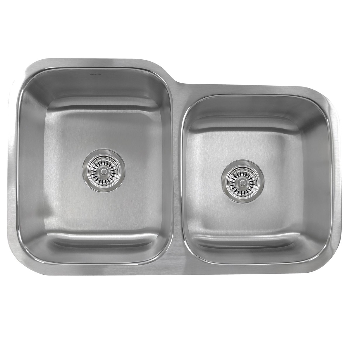Nantucket Sinks NS6040-18 - 32 6040 Double Bowl Undermount Stainless Steel Kitchen Sink 18 Gauge