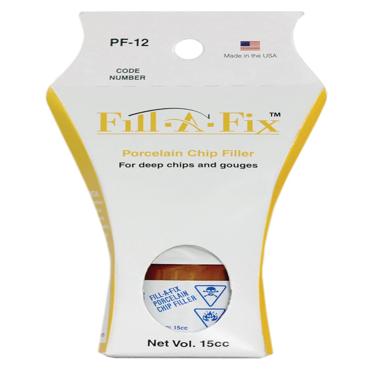 PF-12 Fill-A-Fix (Porc-A-Filler) Porcelain Repair Chip Filler
