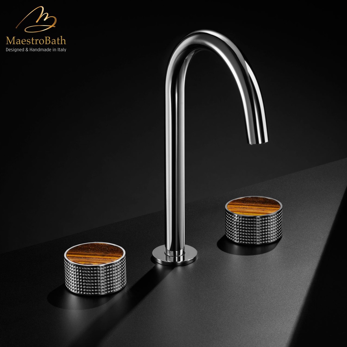 Preziosa Luxury 3-hole Bathroom Faucet Polished Chrome