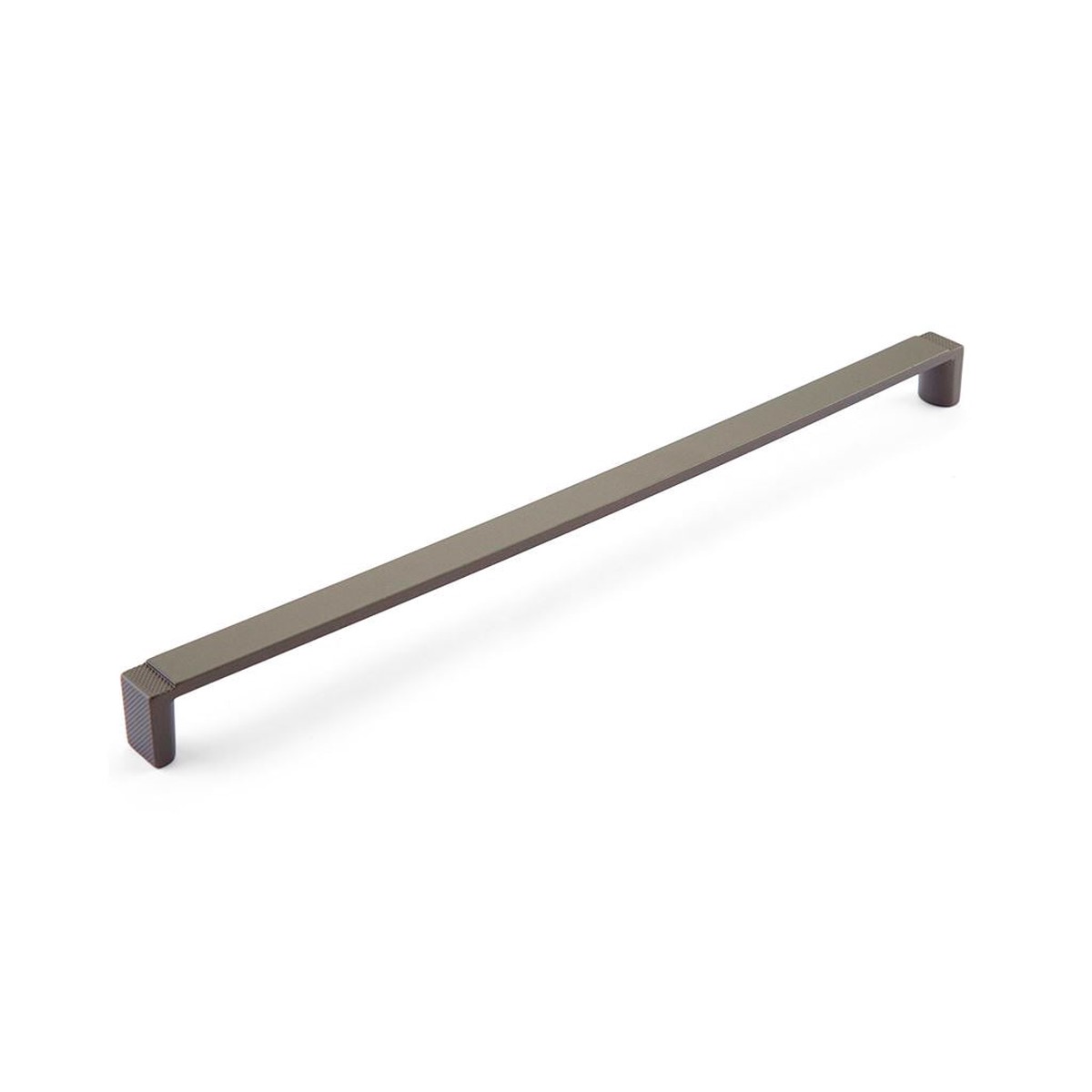 Quadrato Cabinet Pull Handle - Cabinet Mount - 13 ZincGun Metal