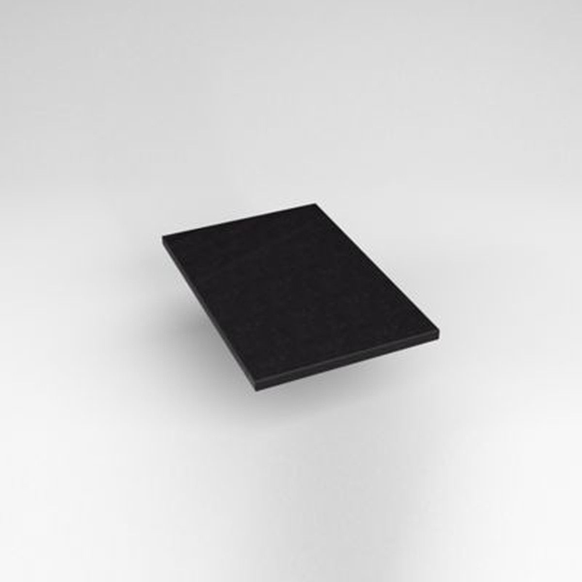 Robern TE13G90 Quartz Stone Vanity Top 13 x 34 x 19 Dry Top Lava Black