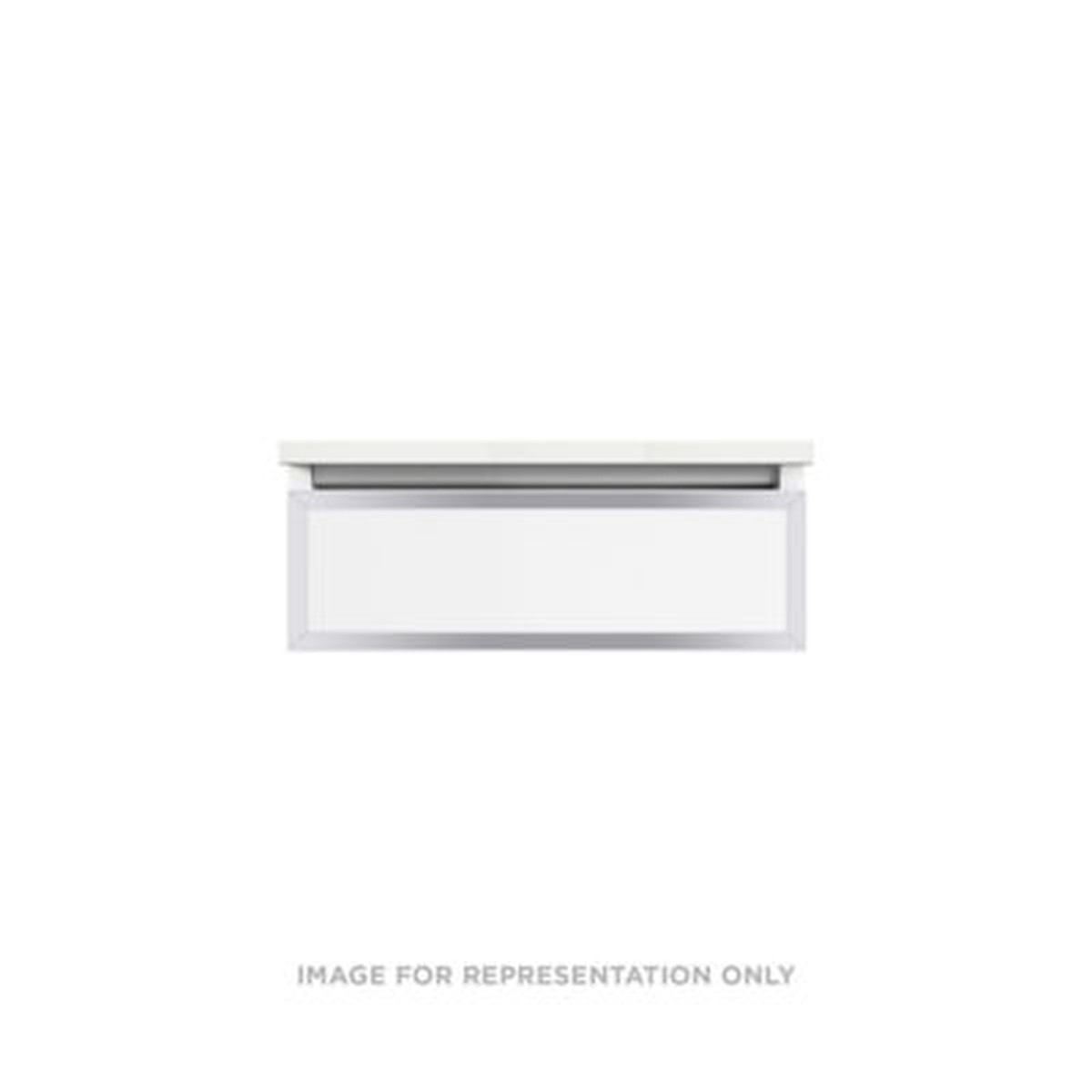 Robern VP24H1D21F27S76 Modular Vanity 24 x 7-12 x 21 Matte Gray Chrome Frame Full Drawer Selectable Night Light 2700K4000K Temperature (WarmCool Light)