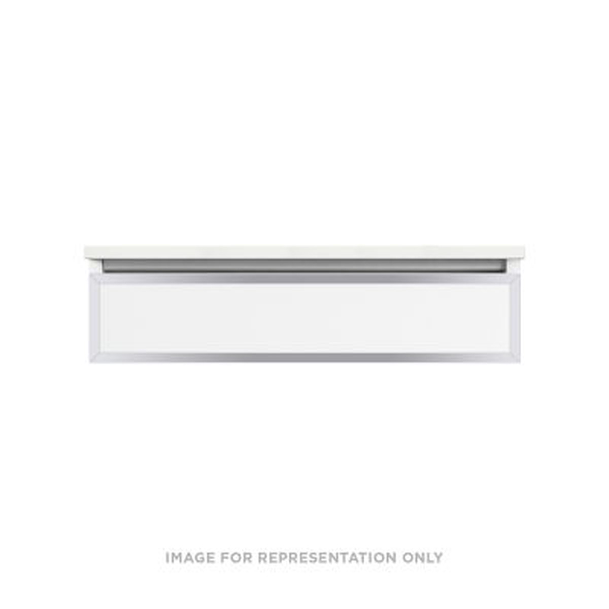 Robern VP36H1D21R11S76 Modular Vanity 36 x 7-12 x 21 Tinted Gray Mirror Chrome Frame False Front Drawer Selectable Night Light 2700K4000K Temperature (WarmCool Light)