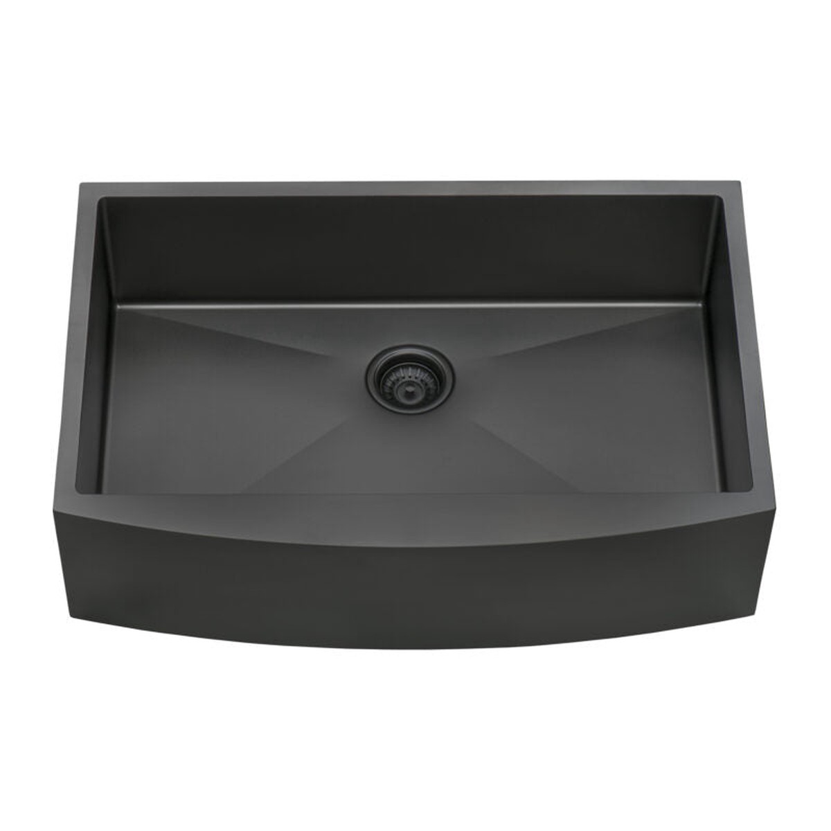 Ruvati 33 Gunmetal Apron Front Stainless Steel Kitchen Sink
