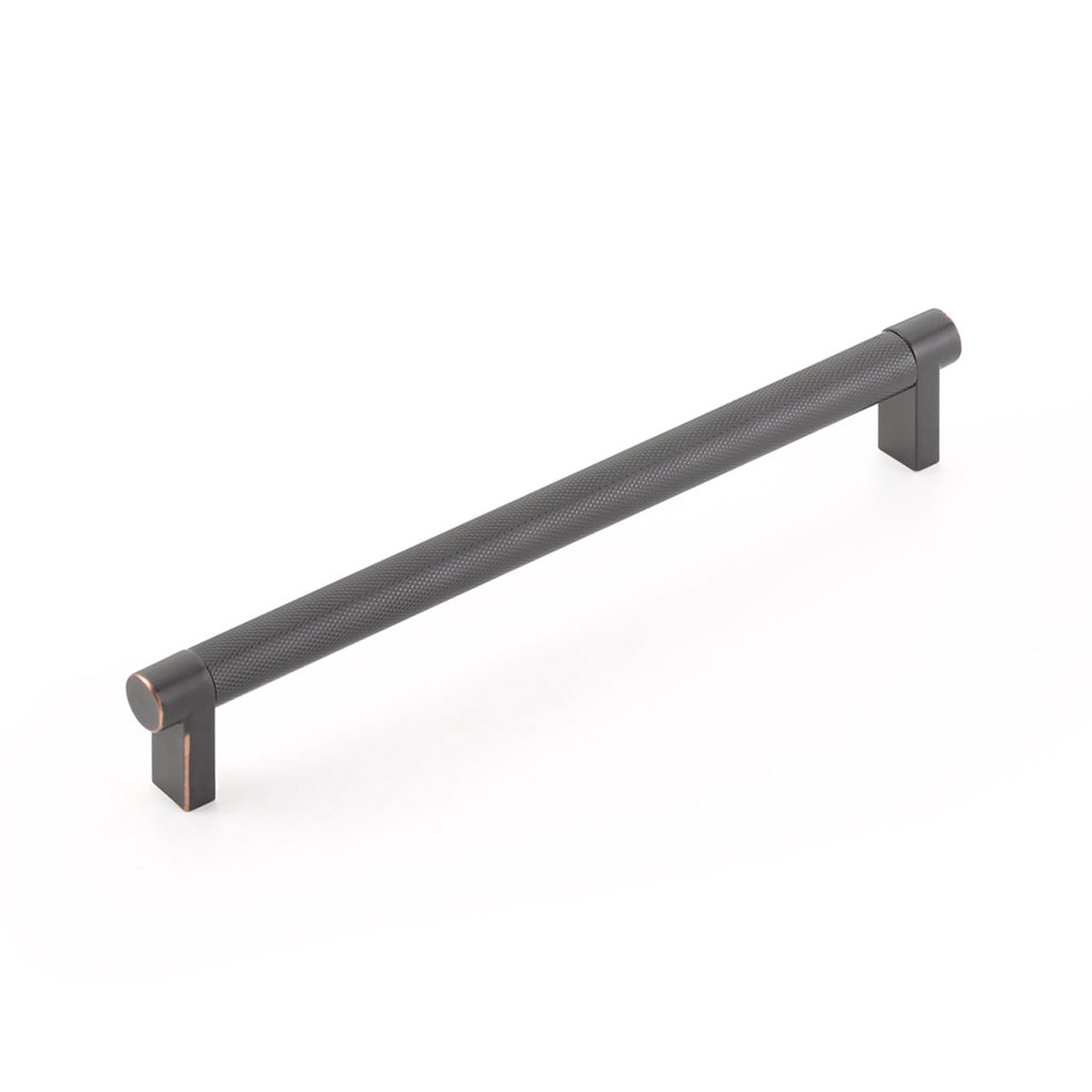 Select Stem Knurled Bar Cabinet Pull Handle - Cabinet Mount - 8 BrassOil Rubbed Bronze