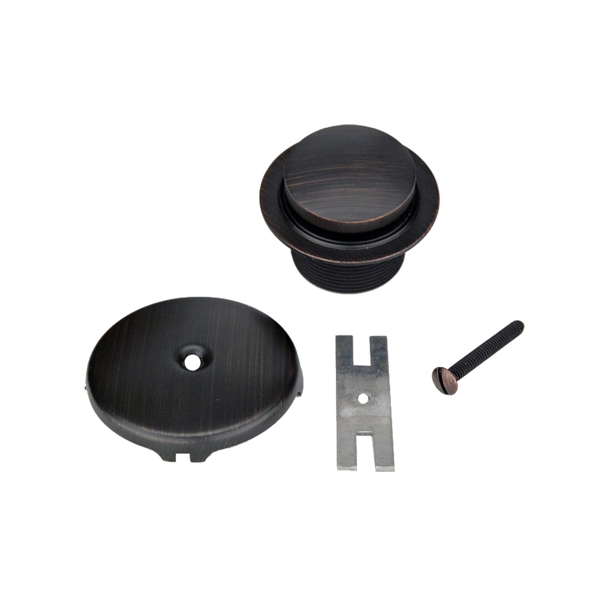Tub Drain Trim and Single-Hole Overflow Cover for Bath Tubs Oil Rubbed Bronze
