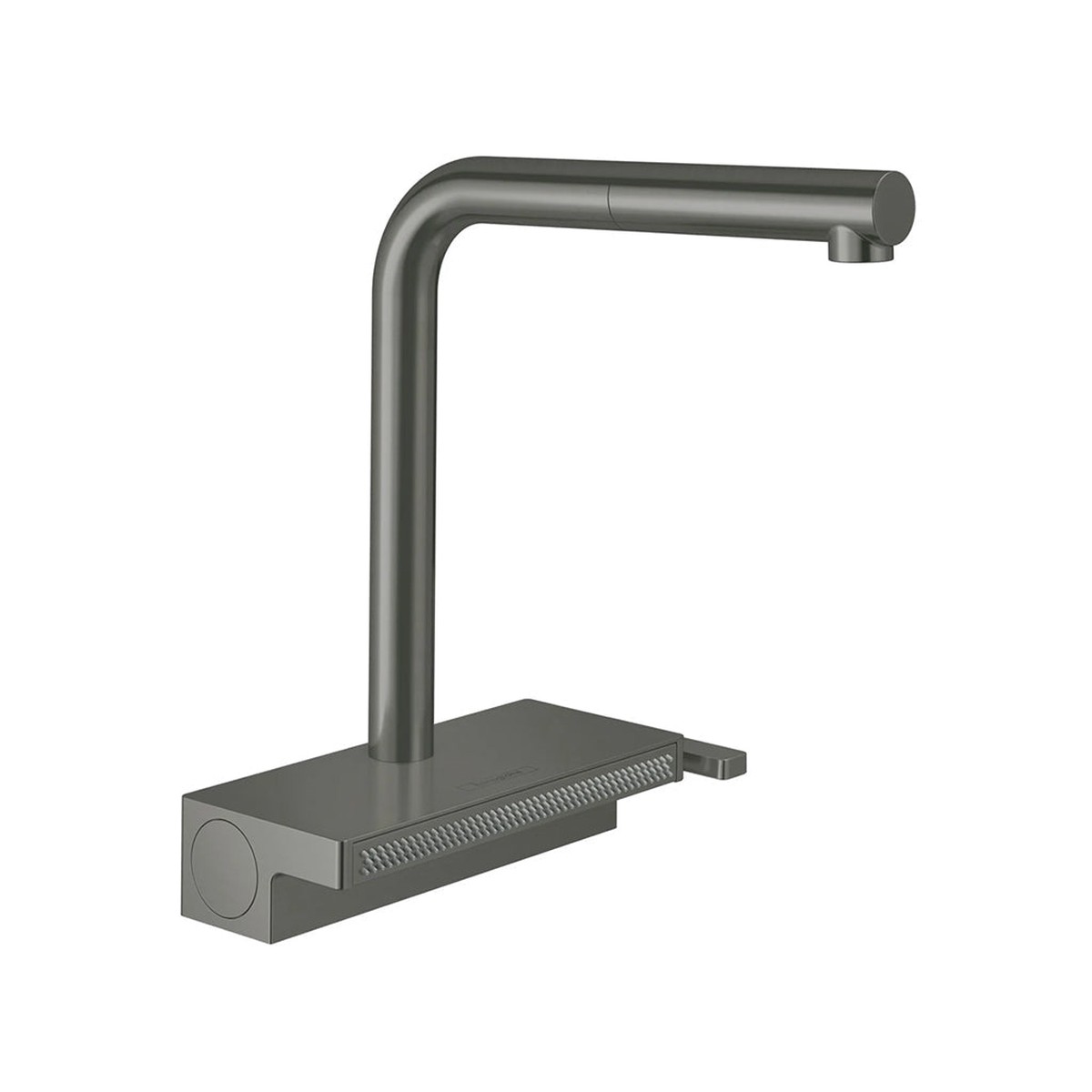 Aquno Select Pull Out Kitchen Faucet - Single Hole - 8 BrassBrushed Black Chrome