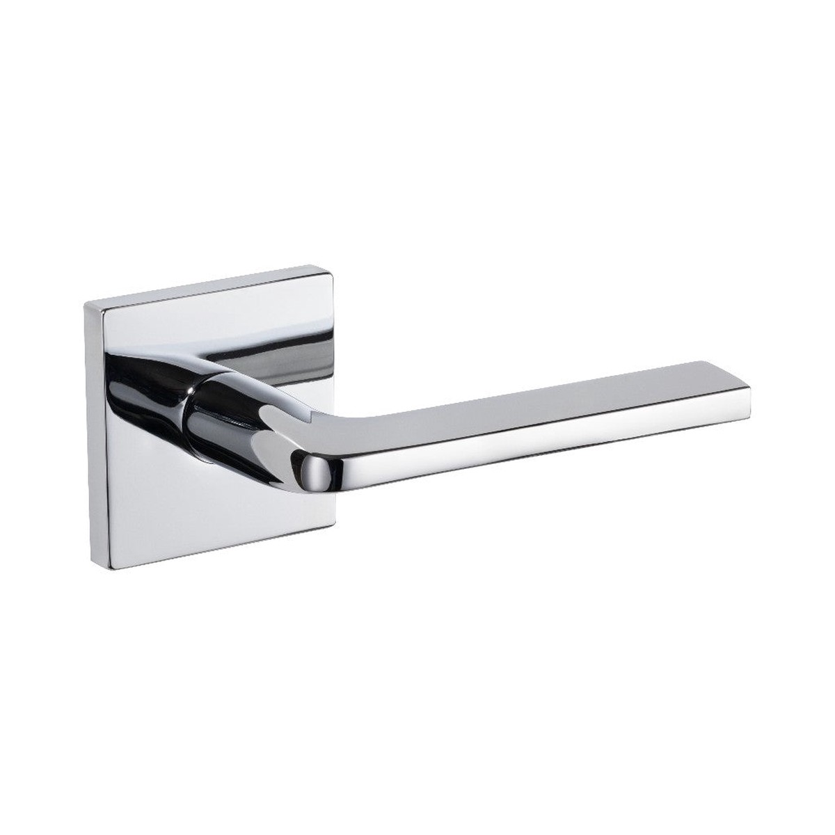 Athena Square Concealed Dummy Door Leverset - Door Mount - 6 BrassPolished Chrome