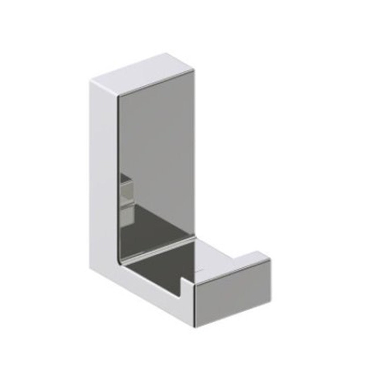 Berlin Solid Back Robe Hook - Wall Mount - 2 BrassPolished Nickel