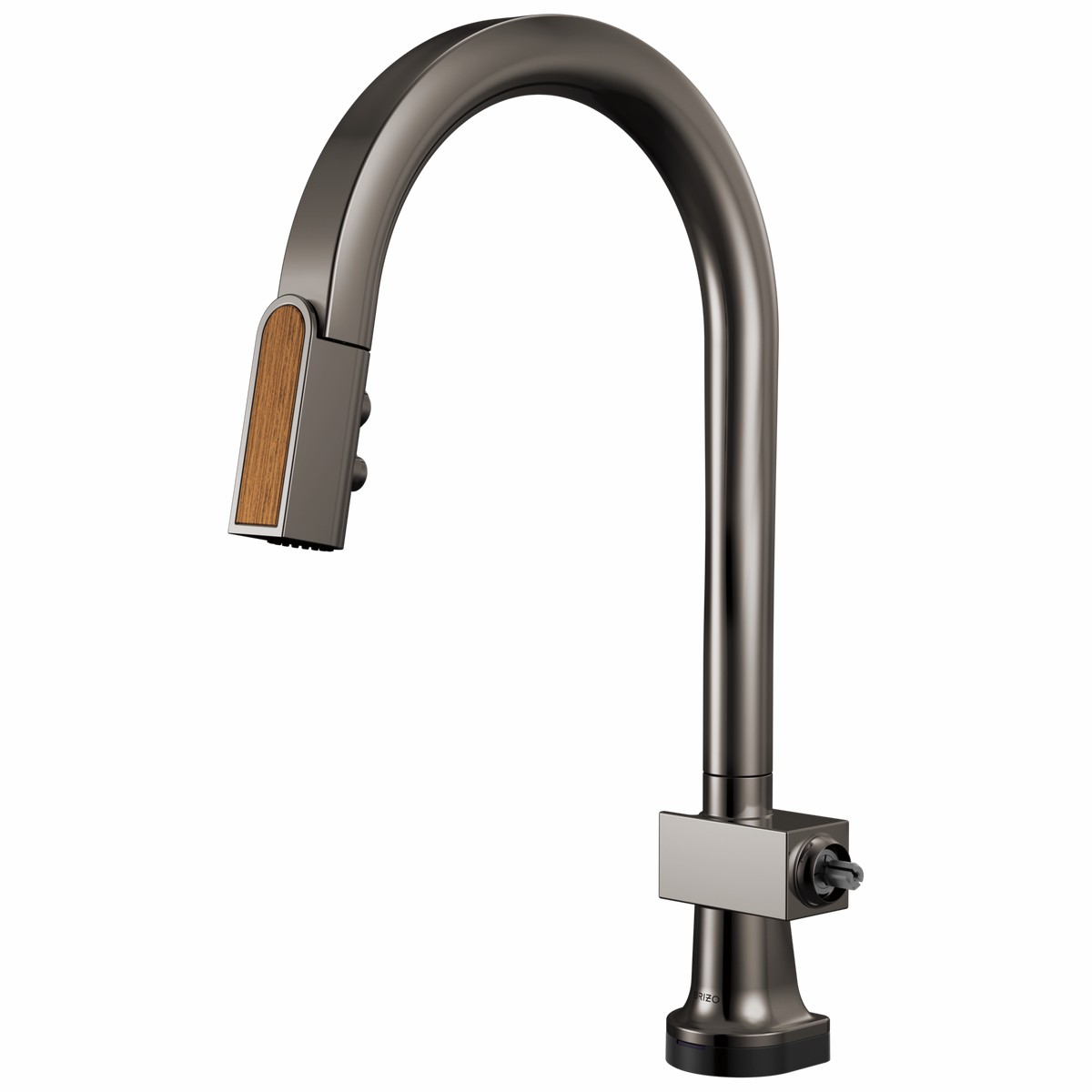 Brizo Frank Lloyd Wright 64022LF SmartTouch Pull-Down Kitchen Faucet with Arc Spout and Wood Wand - Less Handle