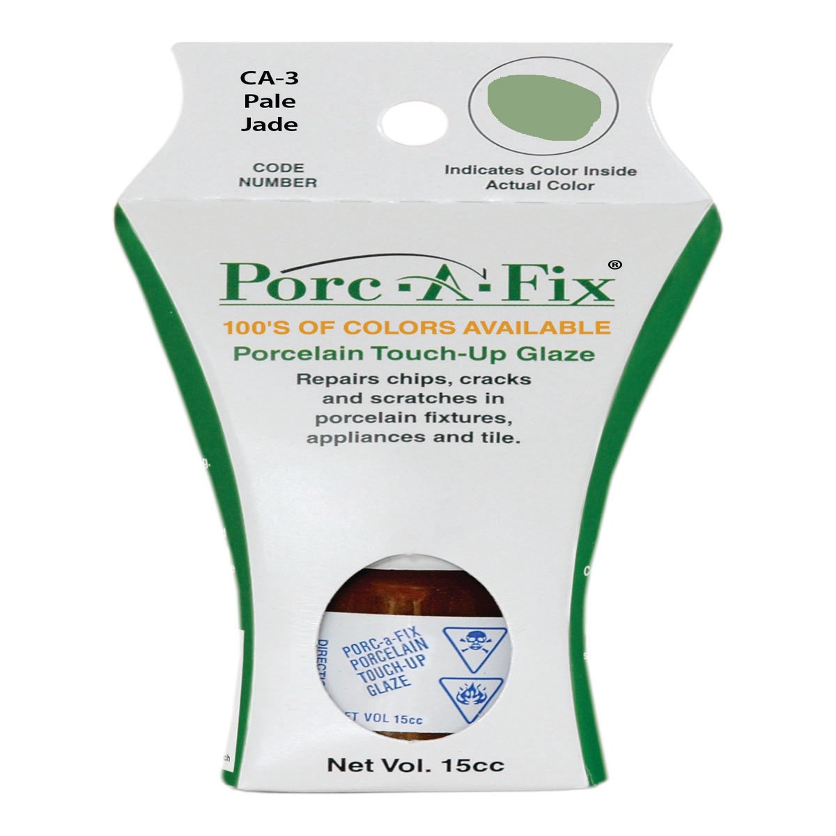 CA-3 Porc-A-Fix Touch Up Repair Glaze - Crane Pale Jade