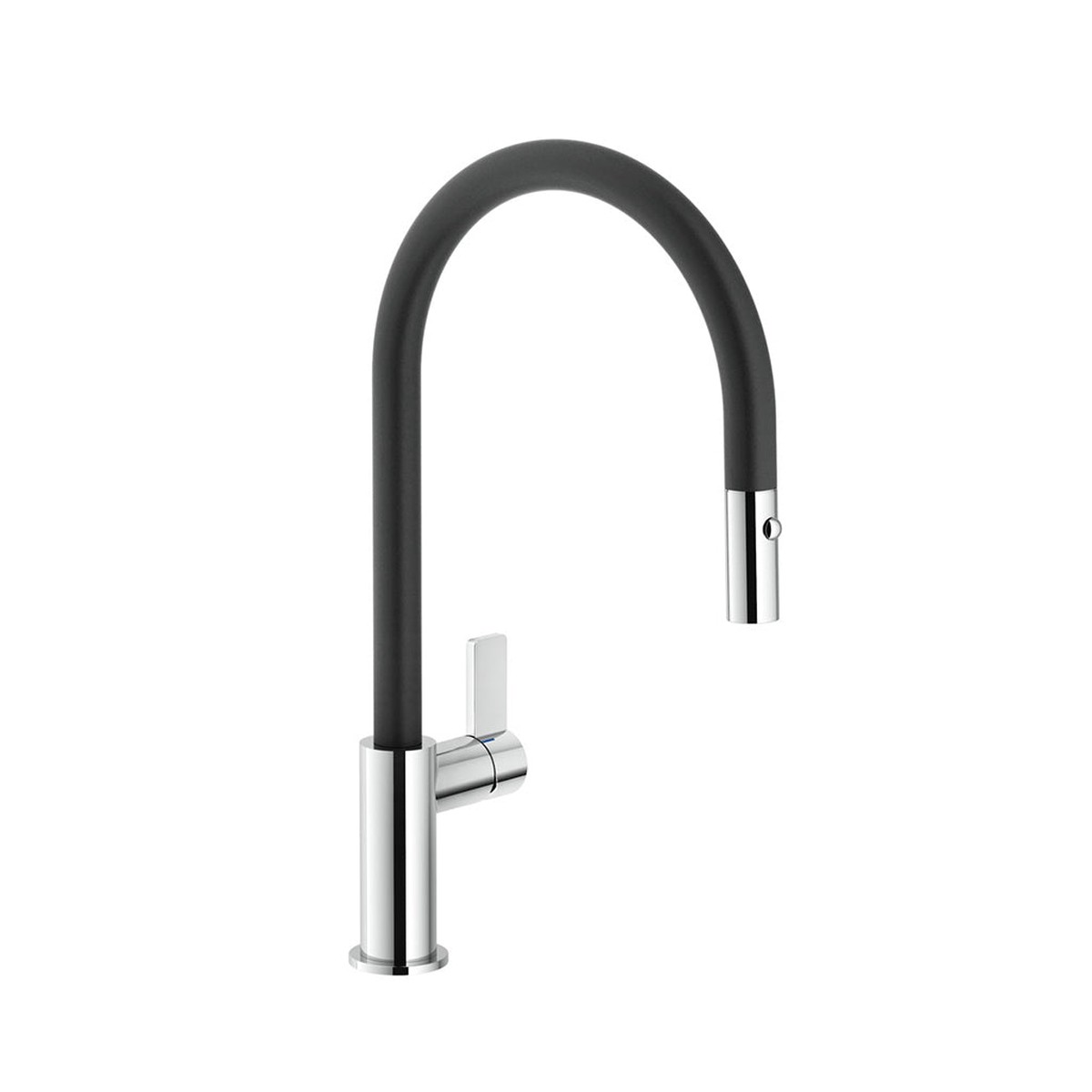 Capri Pull Out Kitchen Faucet - Single Hole - 17 BrassMatt BlackChrome