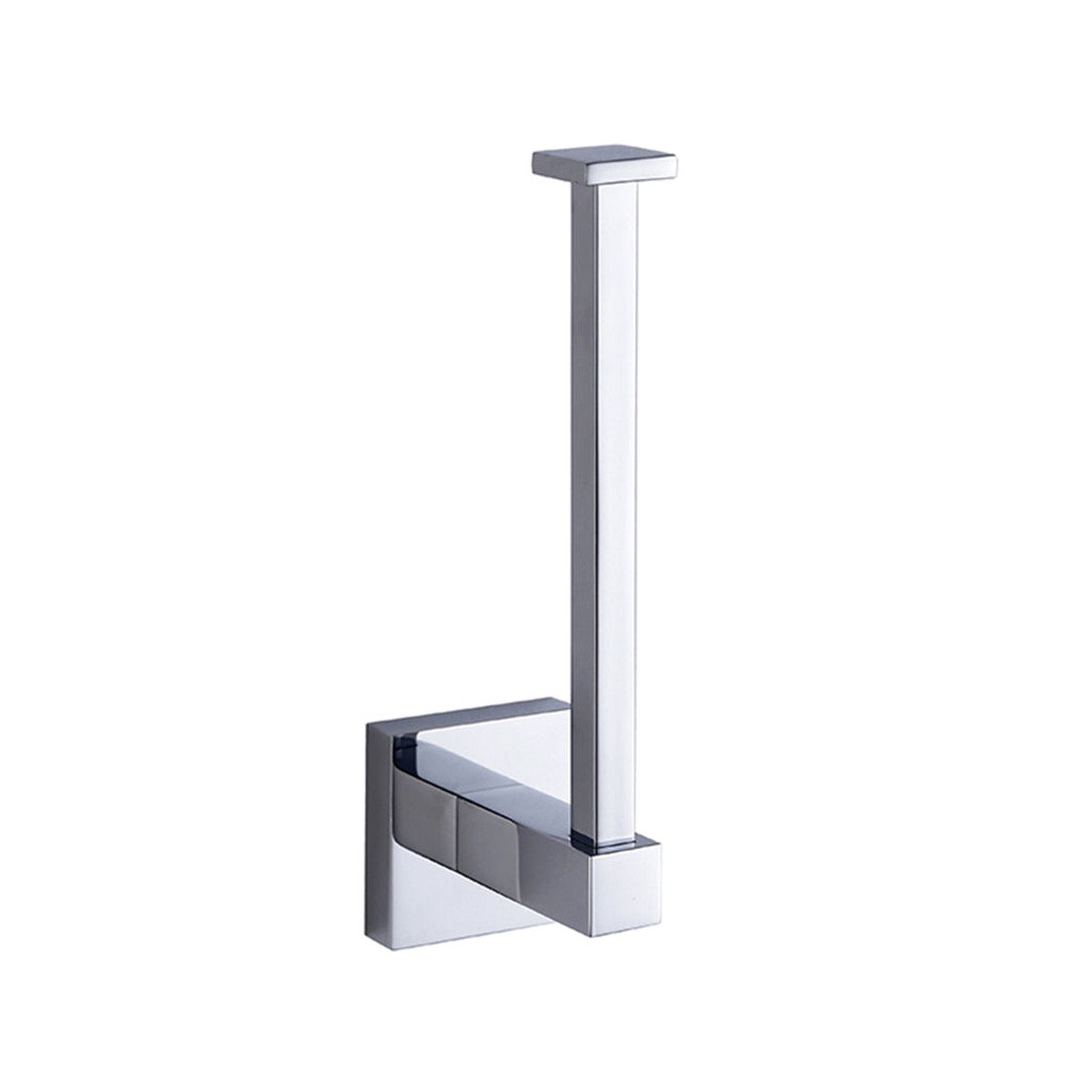 Cubic Spare Toilet Paper Holder - Wall Mount - 6 BrassPolished Chrome