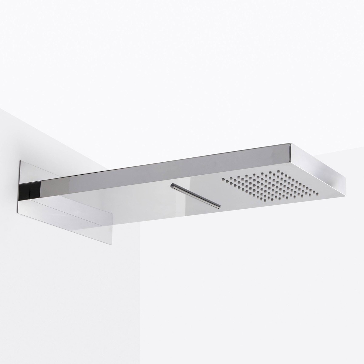Devon Double Function Shower Head - Wall Mount - 9 Stainless SteelPolished Chrome