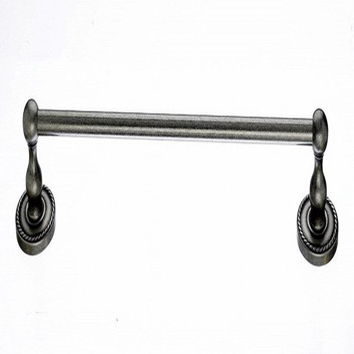 Ed6Apf 18 Single Towel Bar With Rope Detail In Antique Bronze
