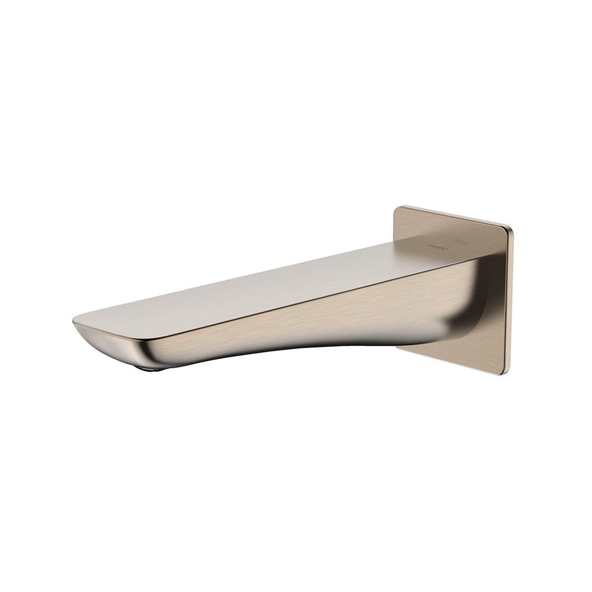 Gr Modern S Tub Spout - Wall Mount - 8 BrassBrushed Nickel