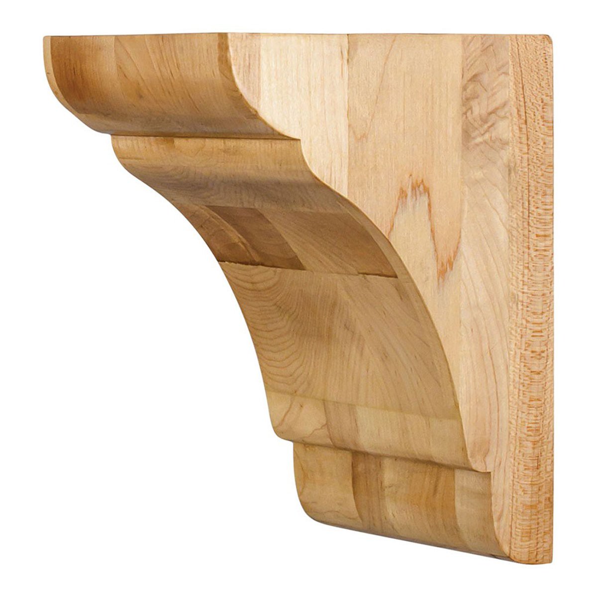 Hardware Resources Natural Rubberwood Minimalist Corbel