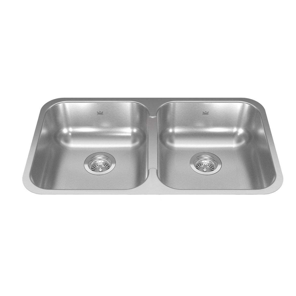 Kindred Reginox RDU1831-7N Undermount Double Bowl 3088 x 1775 in Stainless Steel Kitchen Sink