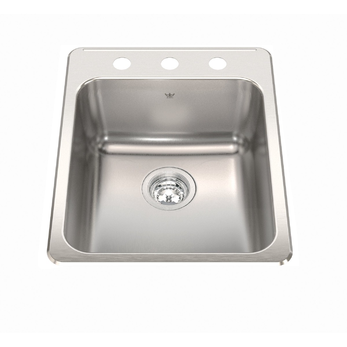 Kindred Steel Queen Drop-In Single Bowl 1725 x 22 in Stainless Steel Kitchen Sink