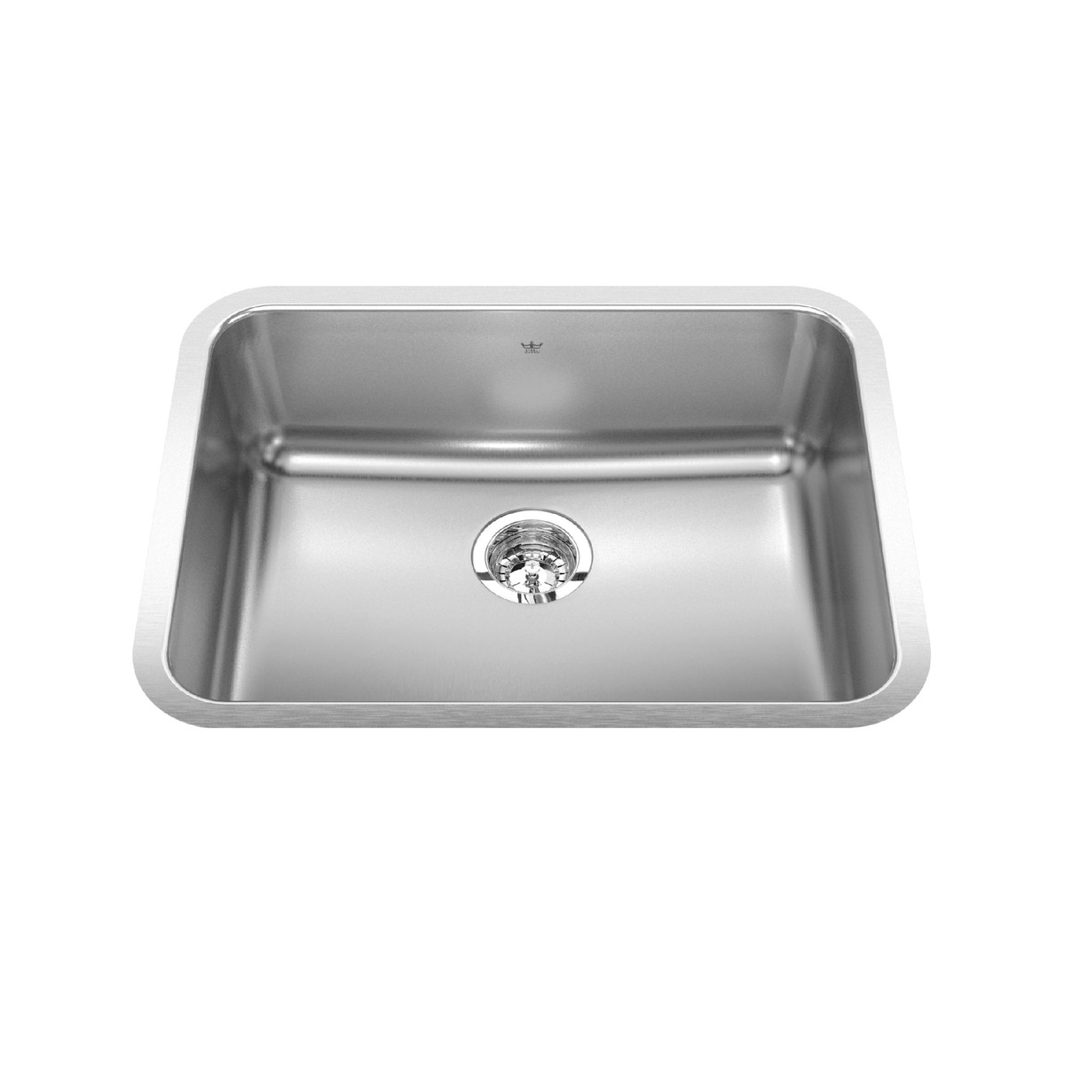 Kindred Steel Queen QSUA1925-8N Undermount Single Bowl 2475 x 1875 in Stainless Steel Kitchen Sink