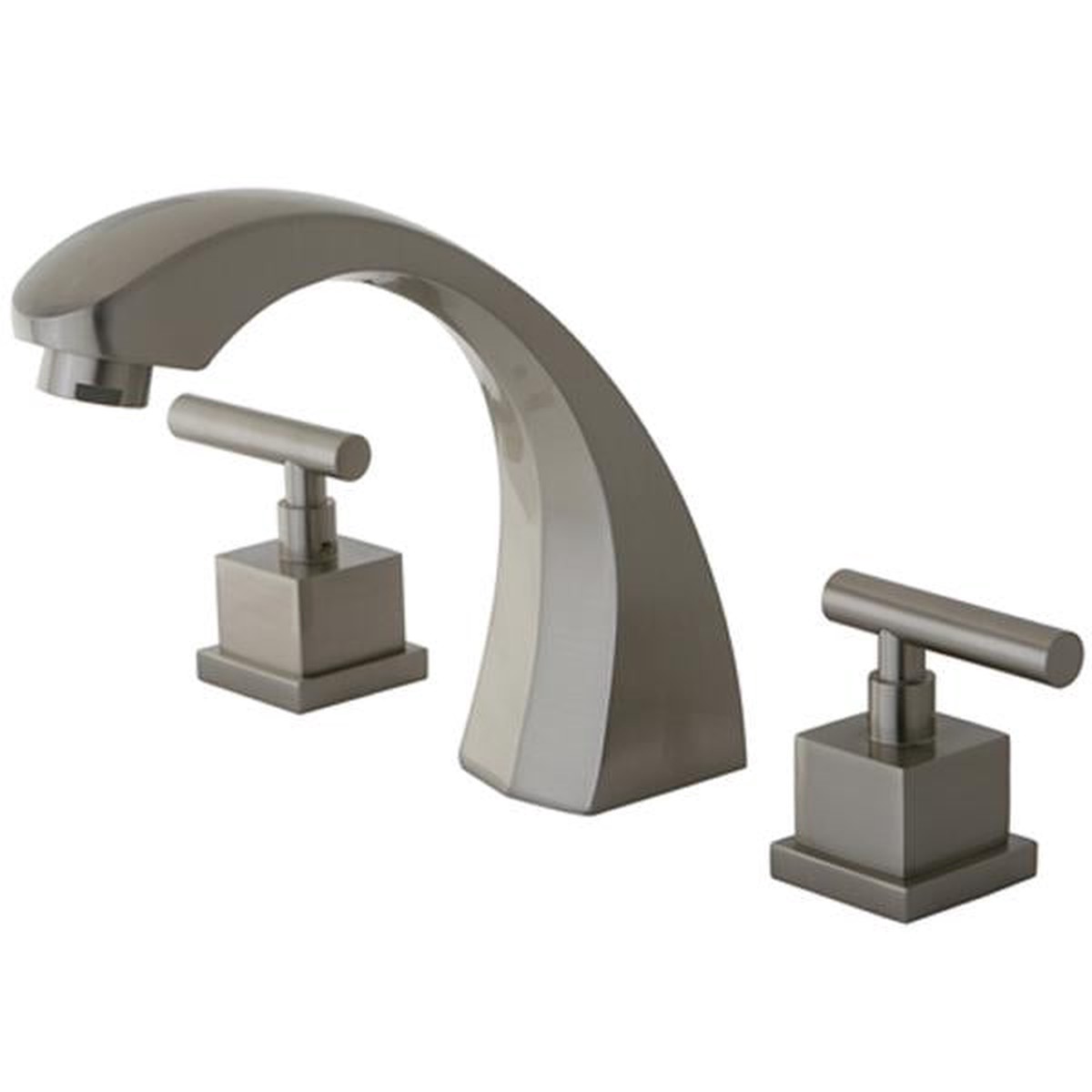 Kingston Brass Concord Roman Tub Filler in Satin Nickel