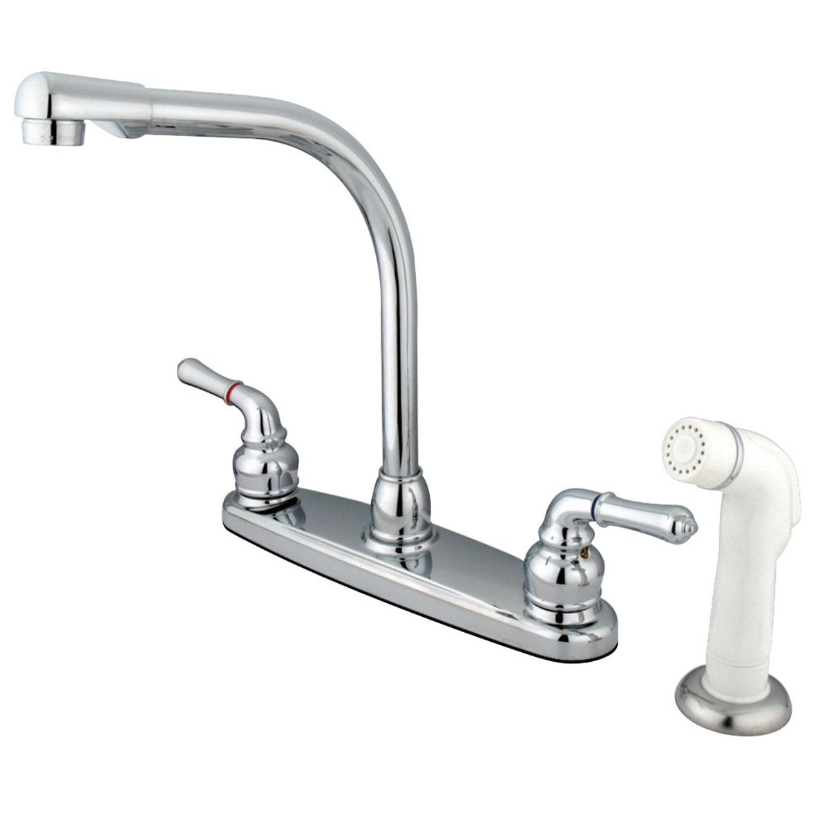 Kingston Brass Magellan Deck Mount 8-Inch Centerset Kitchen Faucet