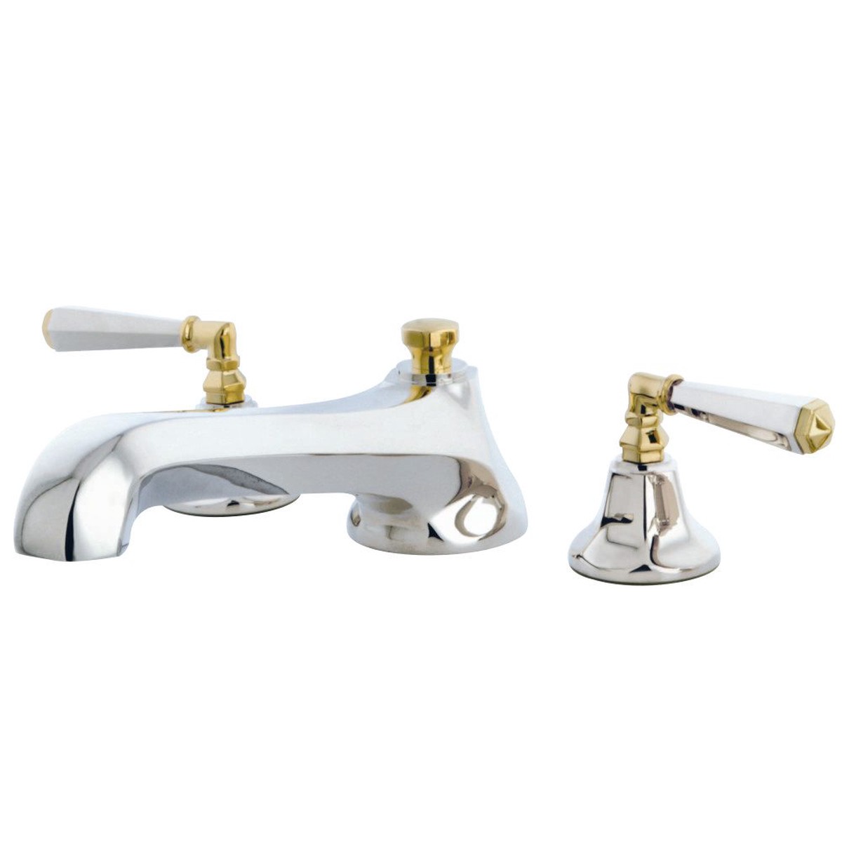 Kingston Brass Metropolitan Two Handle Solid Brass Roman Tub Filler