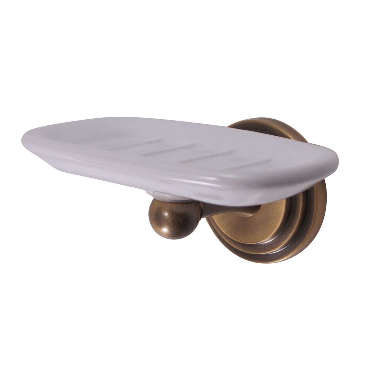 Kingston Brass Milano Wall Mount Soap Dish in Vintage Brass