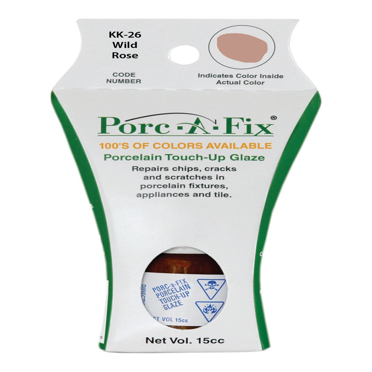 KK-26 Porc-A-Fix Touch Up Repair Glaze - Kohler Wild Rose