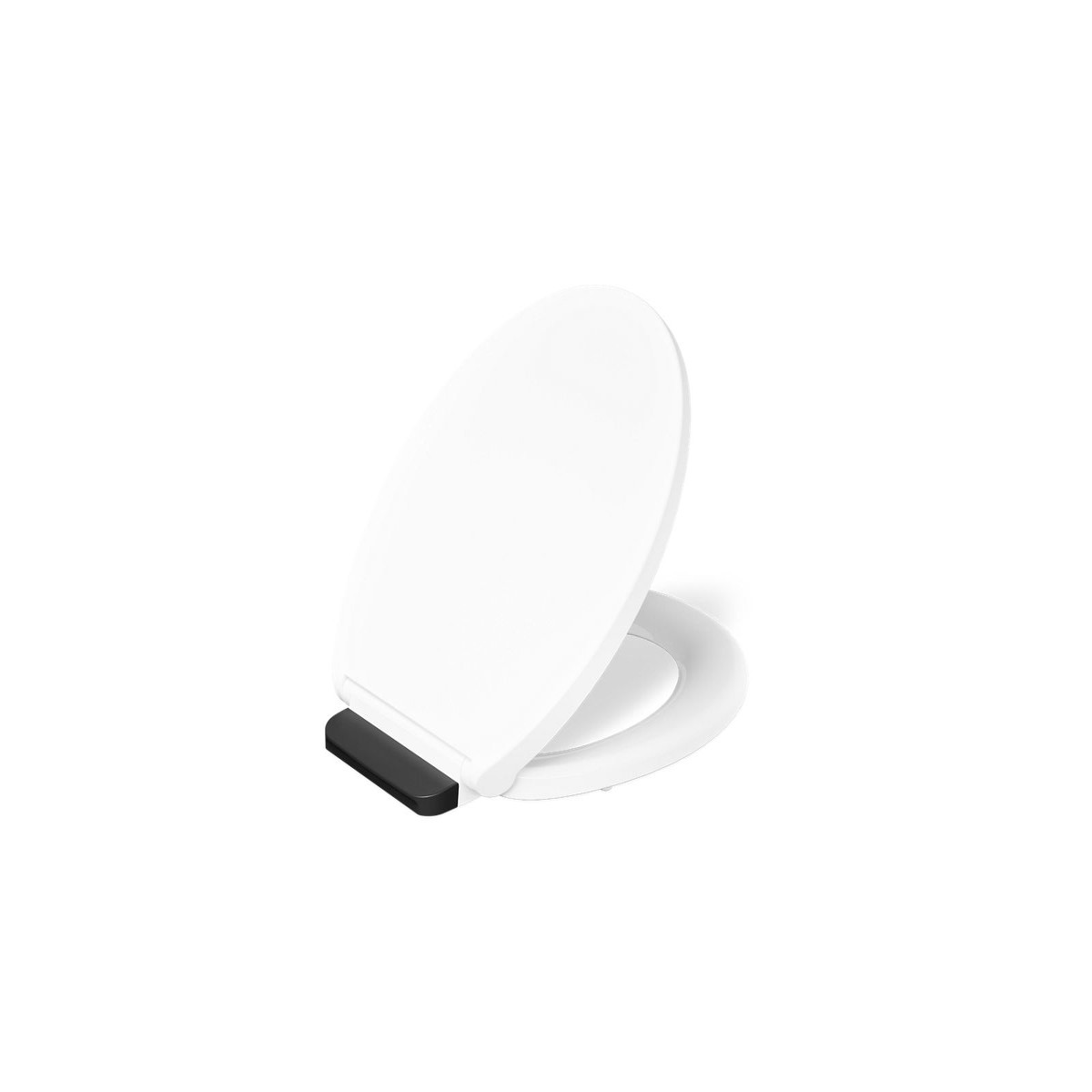 KOHLER K-36594-BL Covert ReadyLatch Quiet-Close Round-front Toilet Seat