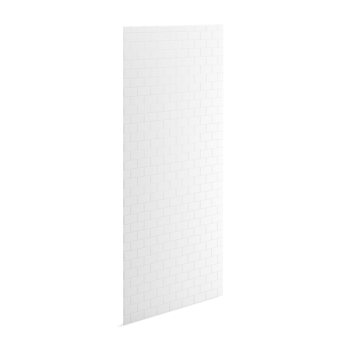 KOHLER K-39437-T06 Stoneridge 96 x 48 shower back wall with subway tile design