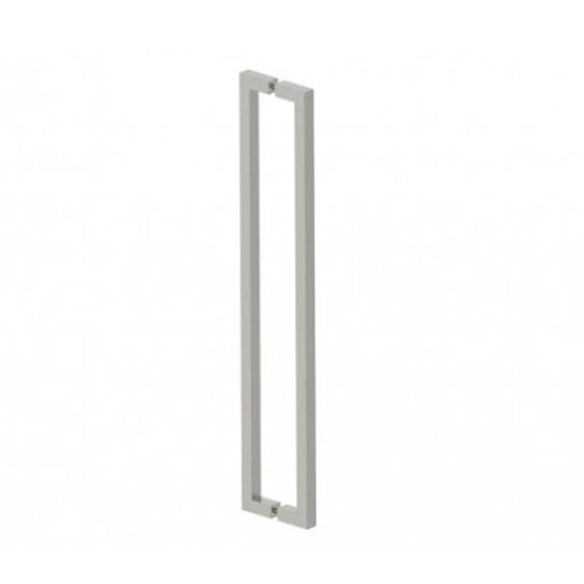 London Double Glass Shower Door Handle - Door Mount - 24 BrassBrushed Nickel