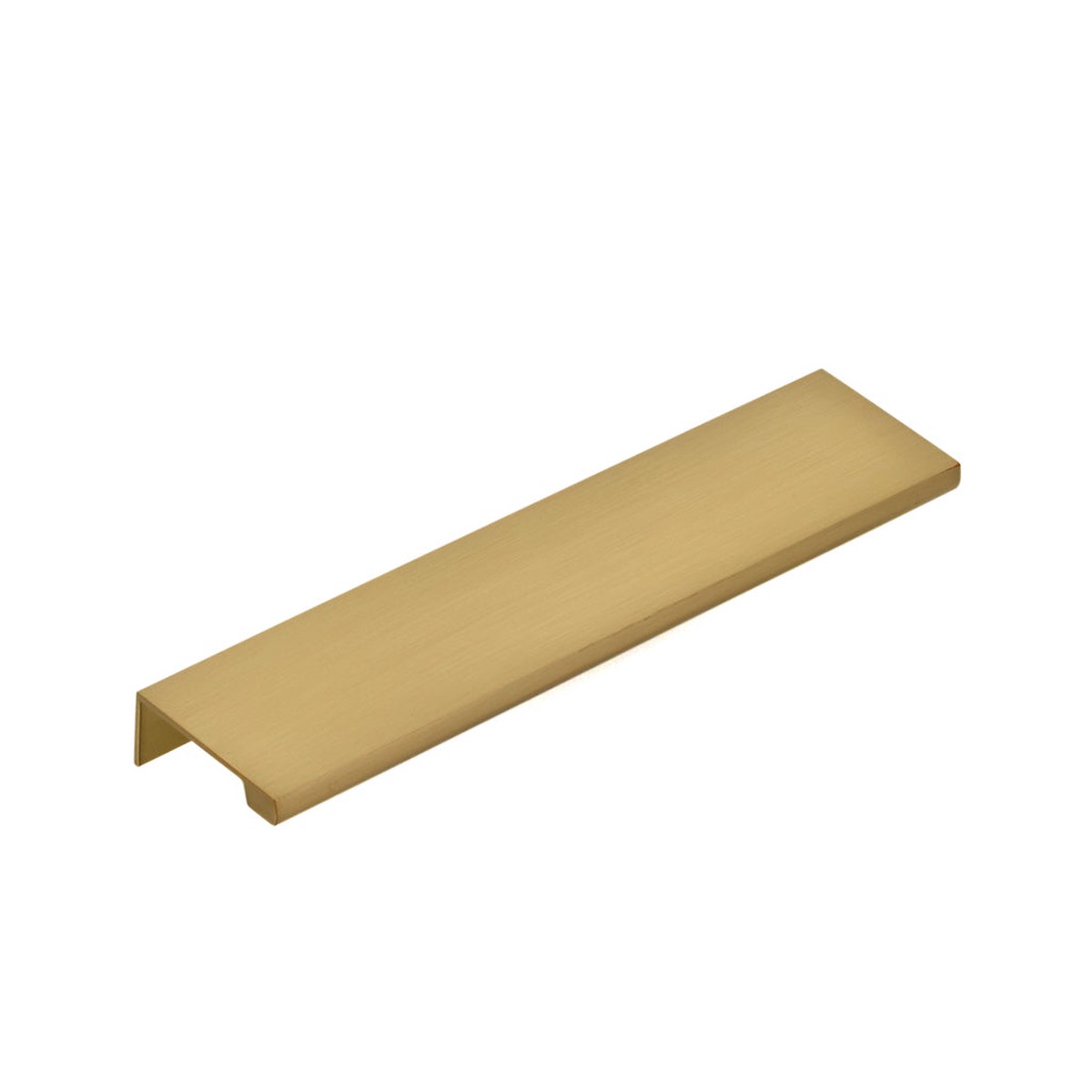 Modern Edge Cabinet Pull Handle - Cabinet Mount - 6 BrassSatin Brass