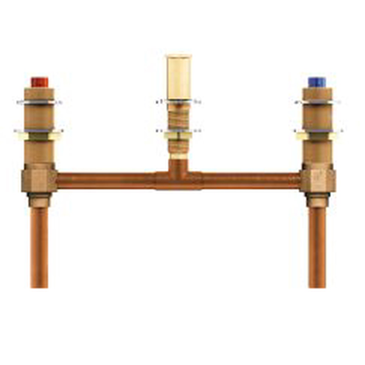 Moen M-Pact 4796 Two handle roman tub valve 10 center 12 CC connection