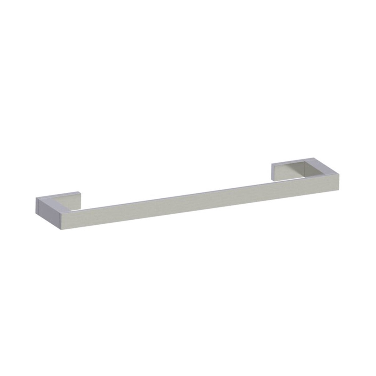 Munich Single Towel Bar - Wall Mount - 18 BrassBrushed Nickel