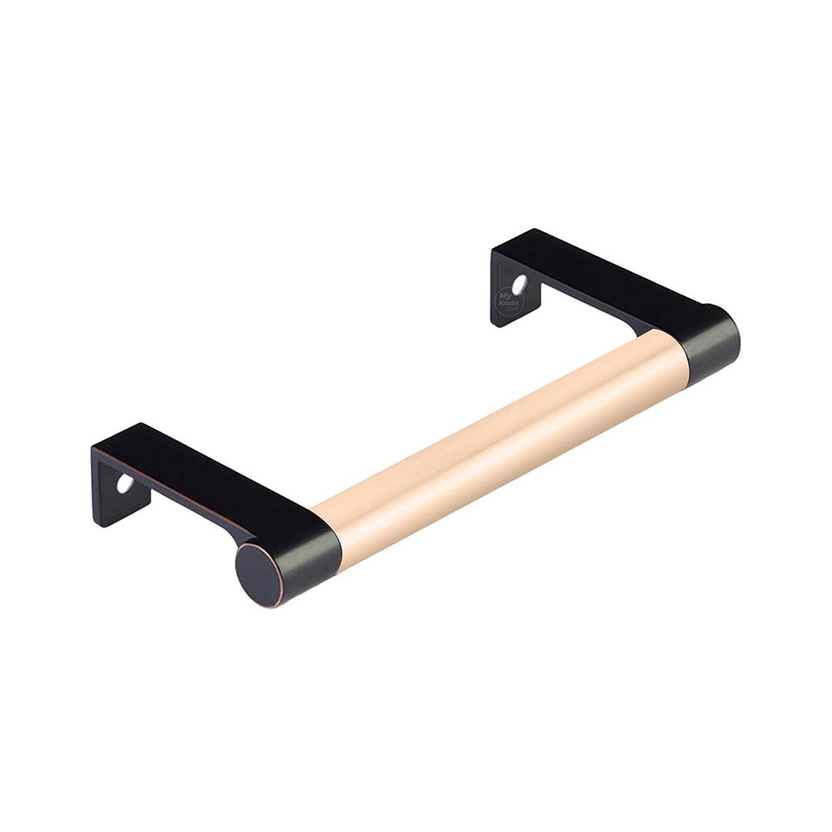Select Stem Round Smooth Edge Cabinet Pull Handle - Cabinet Mount - 5 BrassOil Rubbed BronzeSatin Copper