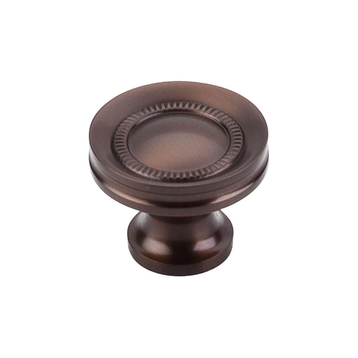 Top Knobs Button Faced Knob in Oil Rubbed Bronze