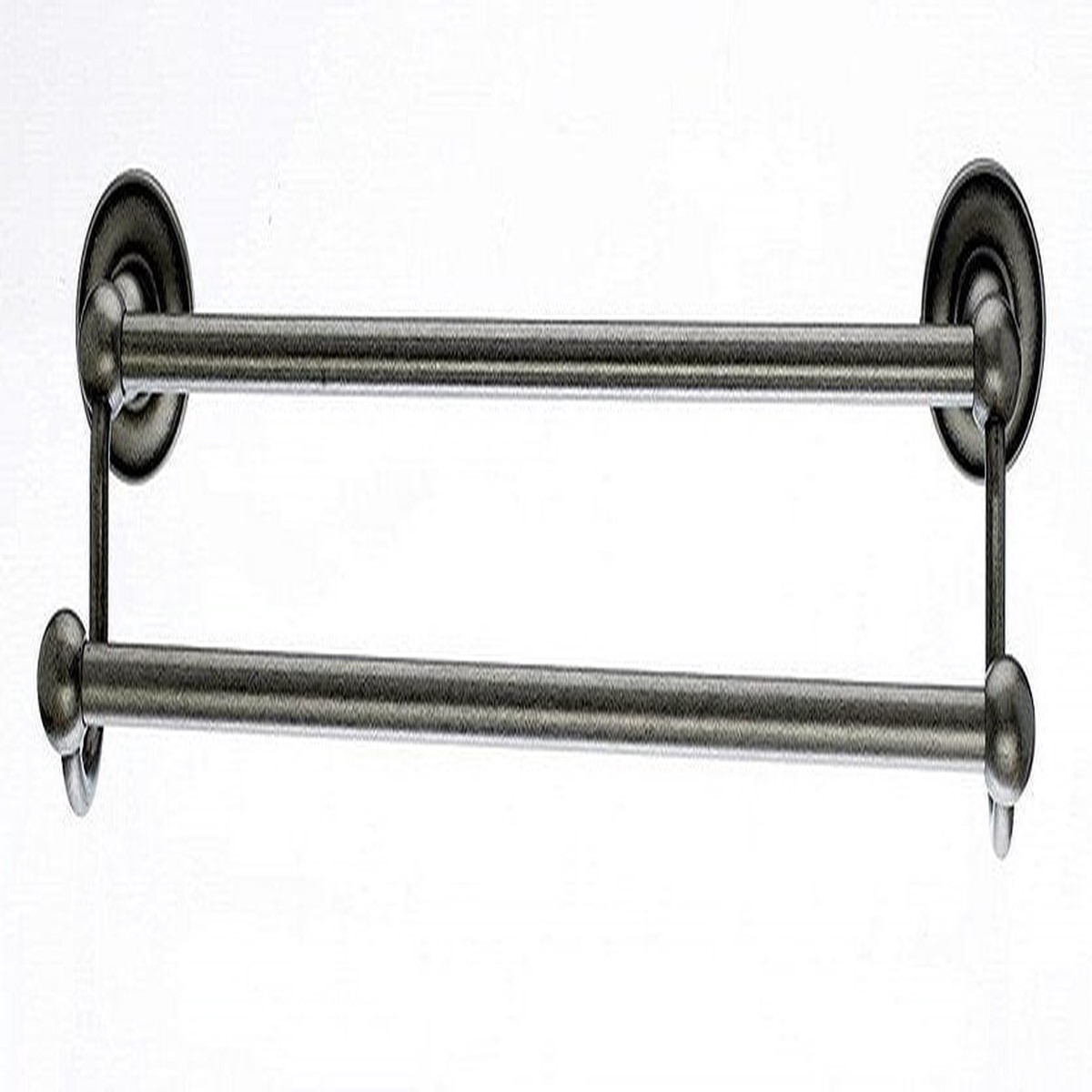 Topknobs ED7APD 18 Smooth Double Towel Bar in Antique Pewter