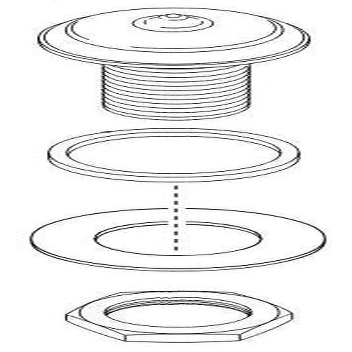 Brizo Tresa RP52397PC Hole Cover Assembly