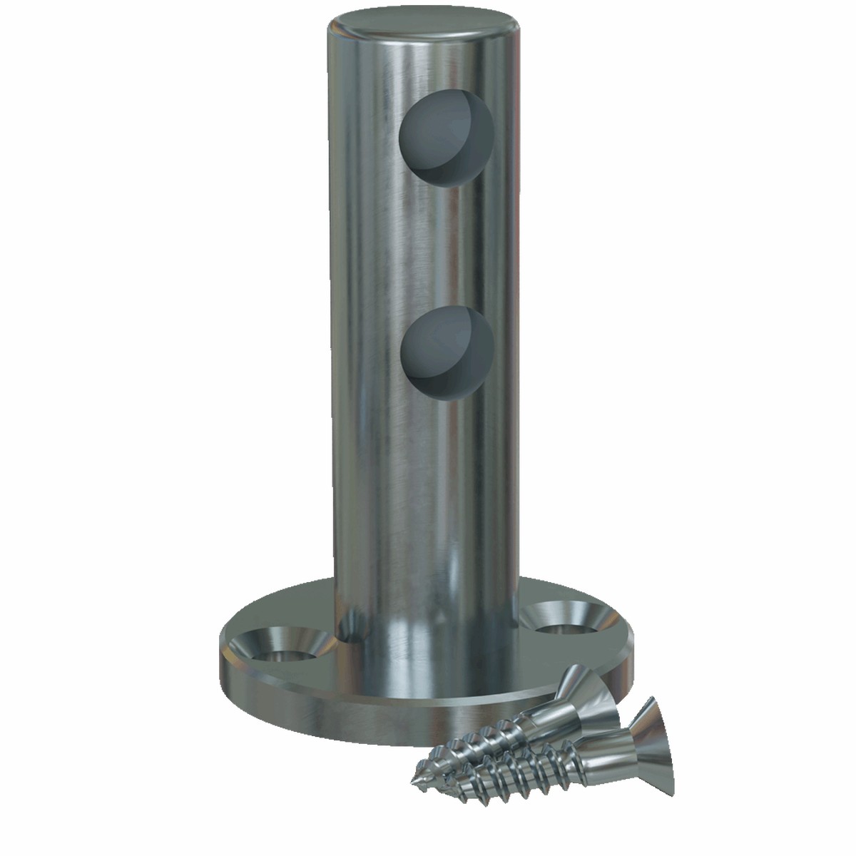 Gallery Rail Posts Double Contemporary Stainless Steel